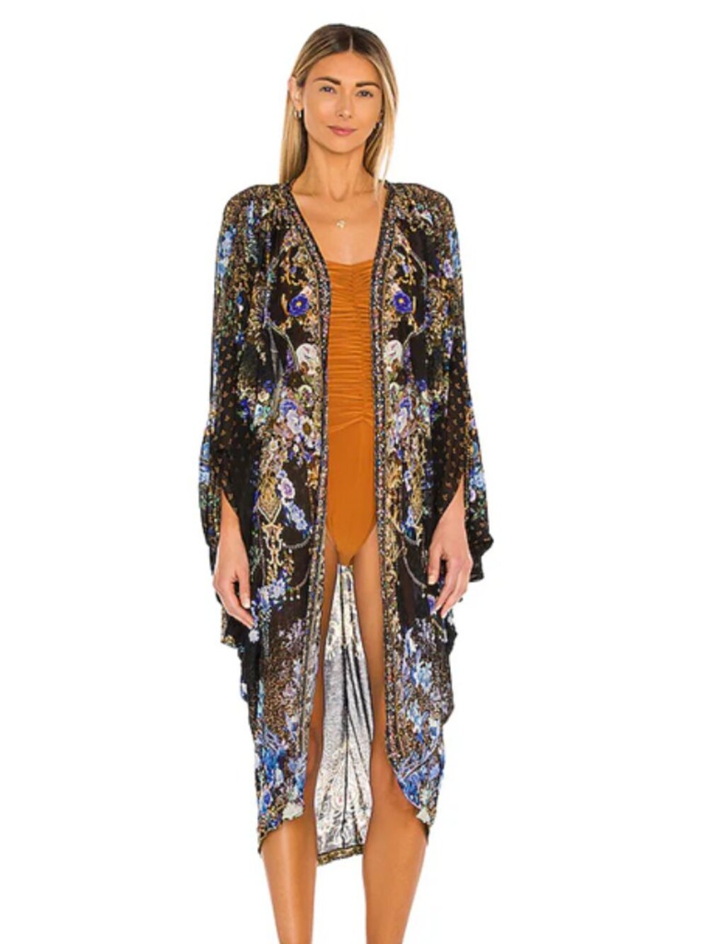 Camilla Jersey Back Panel Kimono in Palace Playhouse OS NWT